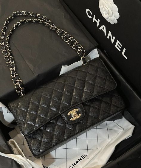 Classy Purses, Expensive Bag, Luxury Bags Collection, Chanel Flap Bag, Classic Flap Bag, Brand Logos, Girly Bags, Chanel Purse, Bags Aesthetic