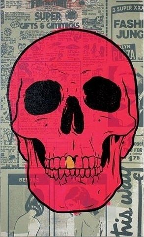 FFFFOUND! | Posters by Morning Breath Inc. | Icon_ology #screen #print Morning Breath, Skulls And Bones, Pink Skull, Skull And Bones, Skull Design, Skull Art, Dog Bandana, Newspaper, Rock And Roll