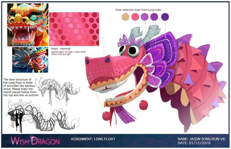 Colorful Concept Art, Wish Dragon Concept Art, Game Art Portfolio, Prop Design Concept Art, Animals Concept Art, Wish Dragon, Dragon Concept Art, Concept Artist Portfolio, Concept Art Books