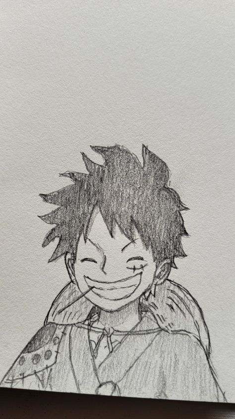 Luffy Doodle Art, Anime Luffy Drawing, Luffy Sketch Easy, Anime Sketch Luffy, Luffy Pencil Sketch, Luffy Art Drawing, One Piece Luffy Drawing, Luffy Drawing Easy, Luffy Drawing Sketch