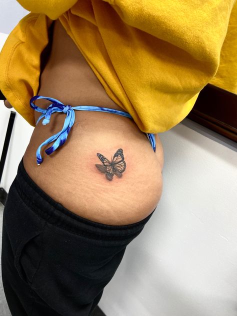 Butterfly tattoo tattoo ideas tattoo ideas for girls realism Realist Butterfly Tattoo, Butterfly Tattoo On Buttcheek, Butterfly Tattoo Buttcheek, Butterfly On Buttocks Tattoo, Butterfly Tattoo On Buttocks, Butterfly Bum Tattoo, Butterfly Buttcheek Tattoo, Buttcheek Tattoo Women, Under Buttocks Tattoo