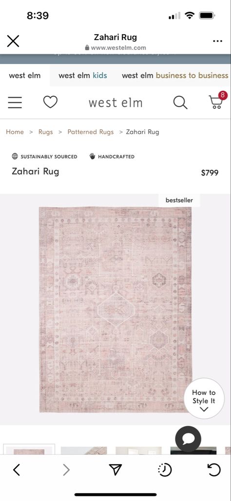 West Elm Rug, West Elm Kids, Big Girl Rooms, New Living Room, Big Girl, West Elm, Home Rugs, Rug Pattern, Girl Room