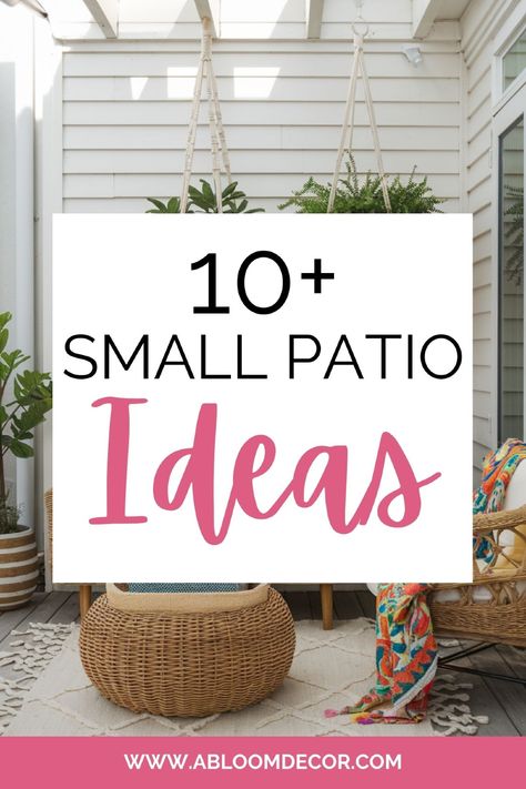 Not sure how to make a small patio feel comfortable? These small patio ideas focus on practical layouts and cozy details that make a big difference. Pin this now so you have inspiration when you need it! Small Patio Ideas, Have Inspiration, Small Patio, Patio Ideas, Curb Appeal, Layout, Patio, Exterior, 10 Things