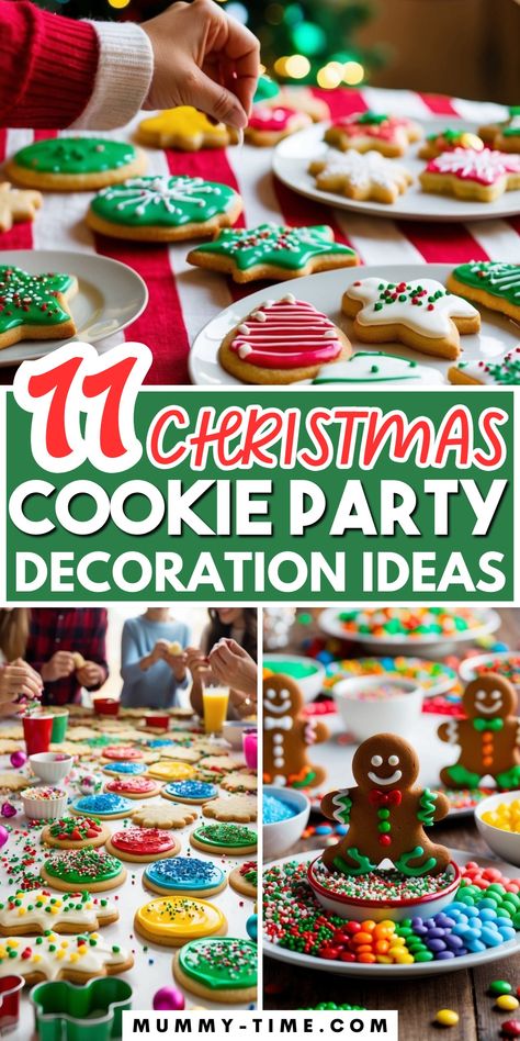 I love hosting Christmas cookie decorating parties. They're a fun way to get into the holiday spirit and spend time with friends and family. Cookie decorating brings out everyone's creativity and adds a festive touch to the season. Yea Party Cookies, Christmas Cookie Decorating Party Ideas, Kids Christmas Cookie Decorating Party, Cookie Decorating Bar, Christmas Cookie Decorating For Kids, Cookie Decoration Party, Kids Cookie Decorating Party, Sugar Cookie Decorating Party, Kid Cookie Decorating Party