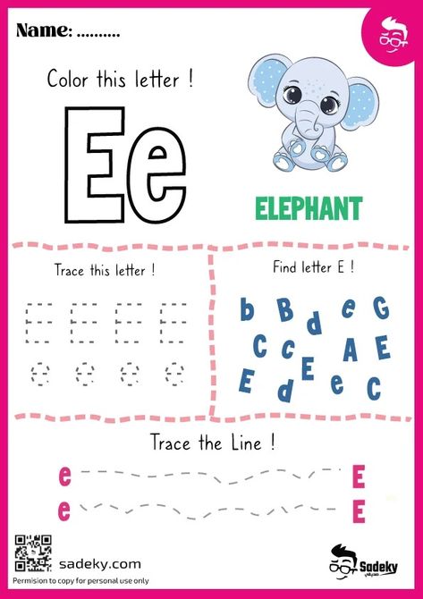 Free Printable Letter E Worksheets For Preschoolers | Sadeky Letter E Games For Preschool, Preschool Letter E Worksheets, Trace Letter A Free Printable Worksheets, E Worksheets Preschool, Letter E Worksheets Preschool, Letter E Activities For Preschool, Letter E Worksheet, Letter E Activities, Tracing Letters Preschool