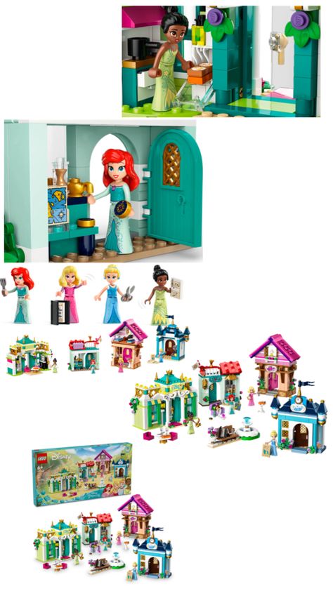 link for buyy: https://www.lego.com/en-us/product/disney-princess-market-adventure-43246 Lego Disney Princess, Xmas Wishes, Lego, Disney Princess, Marketing, Disney