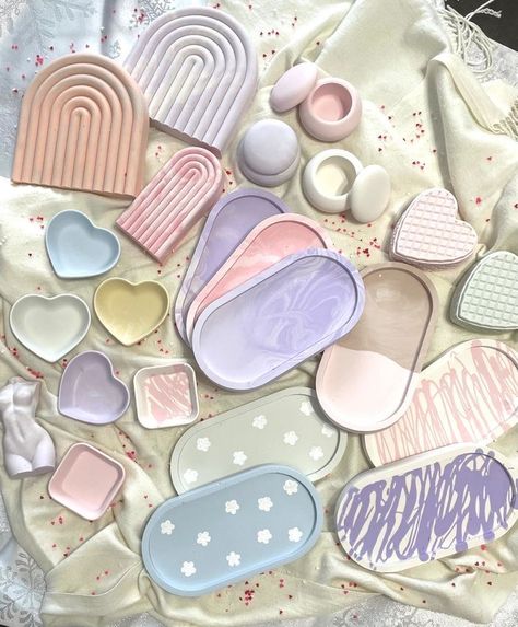 Diy Pottery Painting, Clay Plates, Diy Air Dry Clay, Diy Aesthetic, Air Dry Clay Projects, Clay Diy Projects, Diy Ceramic, Clay Crafts Air Dry, Tanah Liat