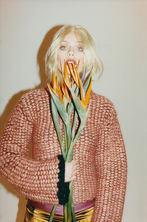 Photo by Juergen Teller #birdofparadise www.wherevermag.com Oyster Magazine, Juergen Teller, Terry Richardson, Mary Katrantzou, Foto Art, Shoot Inspiration, Fashion Shoot, Editorial Photography, Missoni