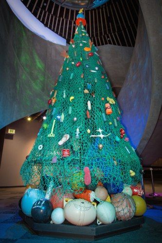 Marine Debris, Christmas Tree | Pete Clarkson & The Washed Up Workshop Marine Christmas, Vancouver Aquarium, Marine Debris, Travel Canada, Christmas Makes, Tree Christmas, Canada Travel, Photo Credit, Family Fun