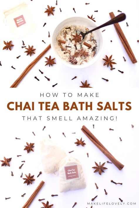 Diy Christmas Bath Salts, Fall Bath Salts, Tub Tea Recipes, Diy Bath Products Natural, Bath Salts Packaging Ideas, Spa Crafts, Herbal Bath Recipes, Bath Salts Diy Recipes, Bath Tea Recipe