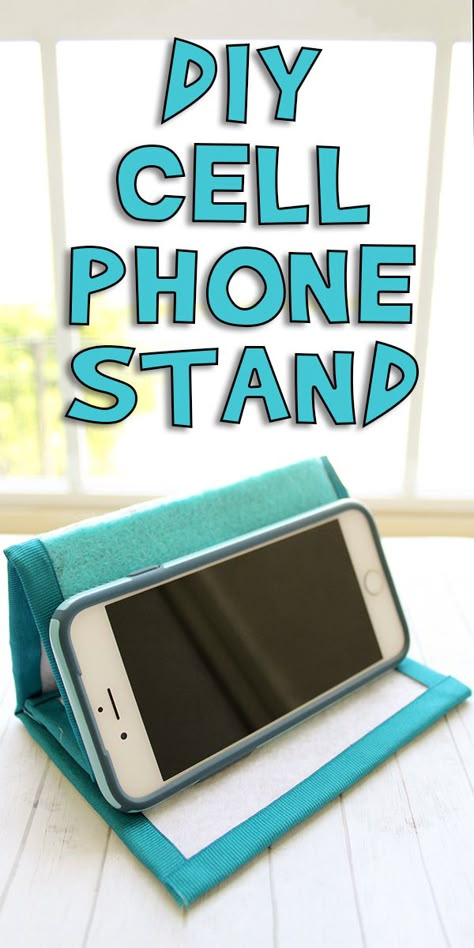 DIY Cell Phone Stand | Woo! Jr. Kids Activities Iphone Stand Diy, Phone Stand Diy, Diy Cell Phone Stand, Diy Phone Stand, Desk Phone Holder, Iphone Holder, Iphone Stand, Best Cell Phone, Cell Phone Stand