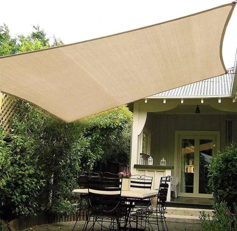 Sail Canopies, Backyard Picnic, Sun Shade Sail, Square Shades, Outdoor Sun Shade, Sun Sail Shade, Deck With Pergola, Patio Awning, Canopy Outdoor