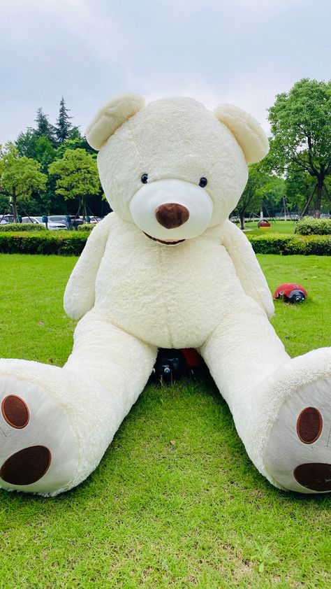 Big white teddy bear. Available for sale Big White Teddy Bear, Big Teddy Bears, Huge Teddy Bear, Human Size Teddy Bear, Teddy Bear Big, Mirror Selfie With Flash, Huge Teddy Bears, Teddy Photos, Wealthy Man