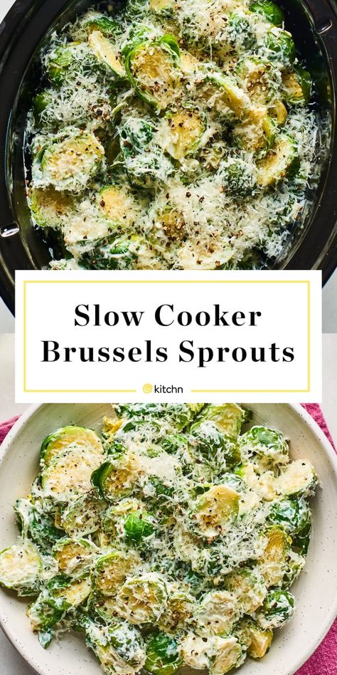 Balsamic Brussels Sprouts, Recipe Slow Cooker, Vegan Crockpot, Vegetarian Crockpot Recipes, Sprout Recipes, Brussels Sprouts Recipe, Diet Vegetarian, Crock Pot Cooking, Healthy Crockpot Recipes