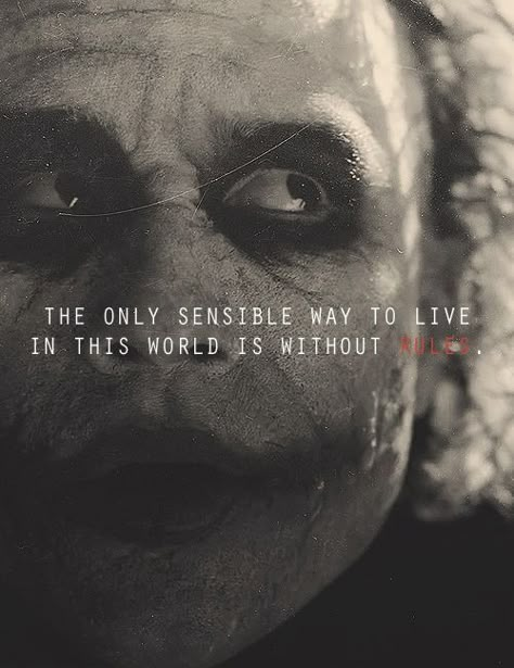 Heath Joker, Der Joker, Deep Meaningful Quotes, Joker Heath, Villain Quote, Heath Ledger Joker, Joker Wallpapers, Heath Ledger, Joker Quotes