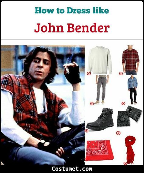 John Bender (The Breakfast Club) Costume for Cosplay & Halloween 2021 Bender Costume Breakfast Club, John Bender Costume, Club Costumes Halloween, The Breakfast Club Costume, Costume Movie Characters, Bender Breakfast Club, Bender The Breakfast Club, John Bender Breakfast Club, Halloween Costume Ideas Men