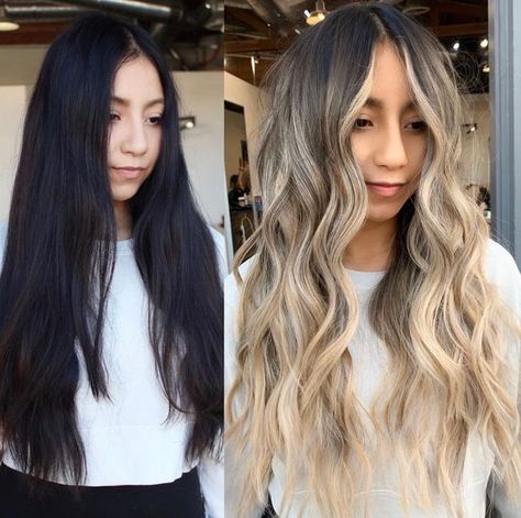 Dark To Light Hair, Black To Blonde, Black To Blonde Hair, Jack Martin, Auburn Balayage, Short Hair Highlights, 2023 Hair, Dark Blonde Hair, 9 Hours