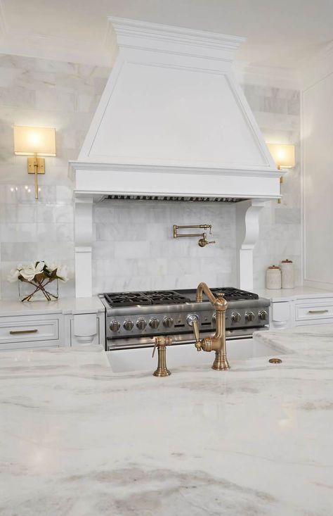 Colehurst Kitchen Remodel - Dallas - by A Well Dressed Home | Houzz Kitchen Oven Hood Ideas, Kitchen Canopy Hood, Kitchen Oven Hood, Oven Hood Ideas, A Well Dressed Home, Kitchen Hood Ideas, Kitchen Canopy, Hood Vents, Kitchen Hood Design