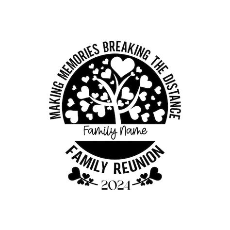 Vector family reunion svg family reunion... | Premium Vector #Freepik #vector #life-quotes #line #lettering #swirl Family Reunion Logo Design, Family Reunion Logo, Family Reunion Svg, Design Print Layout, Resume Maker, Event Food, Business Card Maker, About Family, Family Shirt