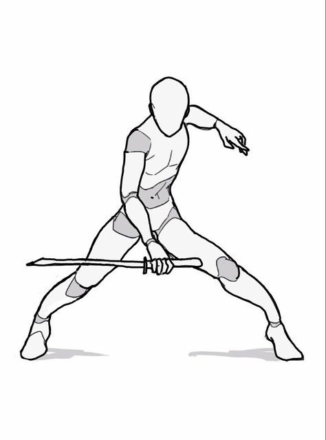 Battle Stance Drawing Reference, Poses Manga, Action Pose Reference, Sketch Poses, Body Reference Drawing, Figure Sketching, Sketch Inspiration, Figure Drawing Reference, Art Prompts