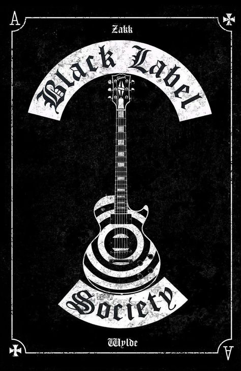 Society Poster, Rock Band Logos, Zakk Wylde, Black Label Society, Rock Band Posters, Heavy Metal Art, Southern Rock, Heavy Metal Music, Rock Posters