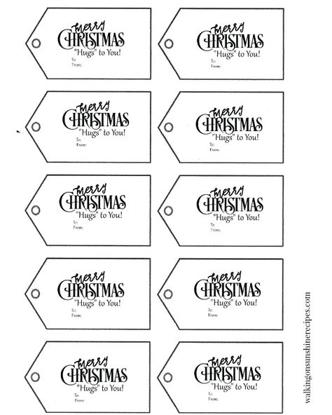 Hugs Pretzels - The Perfect Christmas Treat with FREE printable gift tags from Walking on Sunshine Recipes. To And From Tags, Christmas Gift Tags Printable Templates, Merry Christmas Printable Tags, Free Christmas Tags, Christmas Gift Tags Template, Free Christmas Tags Printable, Free Printable Christmas Gift Tags, Merry Christmas Printable, Holiday Gift Tags Printable