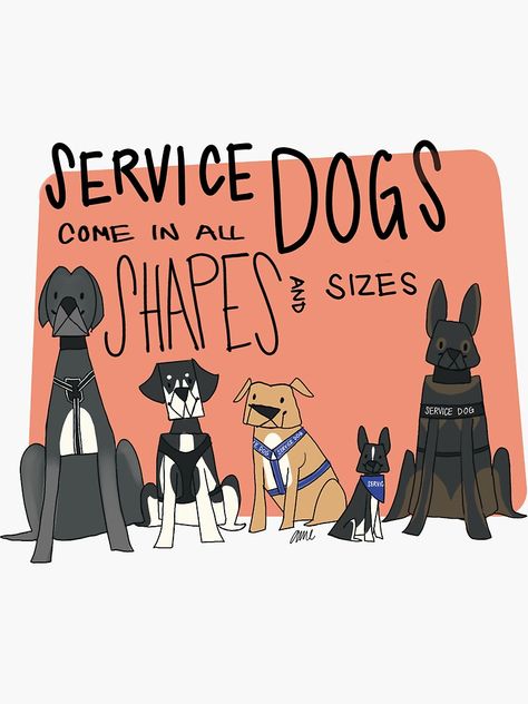 "Service Dog PSA" Sticker by Art-2-d2 | Redbubble Psa Poster, Psychiatric Service Dog, Service Dog Patches, Service Dogs Gear, Service Dog Training, Service Dog Vests, Dog Cafe, Emotional Support Dog, Assistance Dog