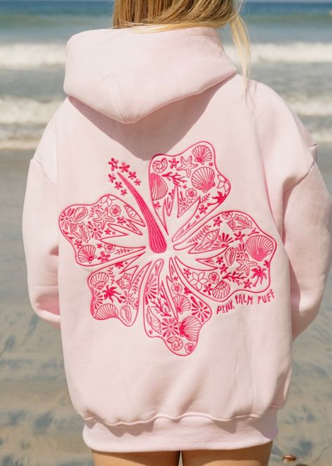 Yellow Hibiscus Flower, Hawaii Hibiscus, Yellow Hibiscus, Matching Hoodies, Embroidery Hoodie, Hibiscus Flower, Winter Sweatshirt, Heather White, Hawaiian Islands