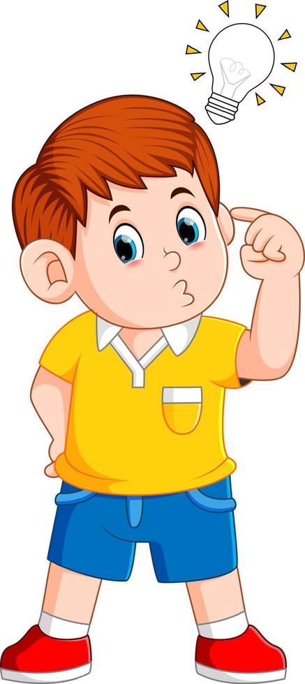 boy thinking and get bright idea Thinking Clipart, Royalty, Aura, Vector Free, Royalty Free, Clip Art