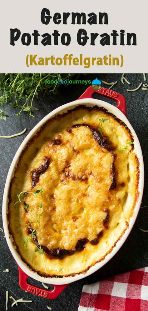 German Potato Casserole, German Scalloped Potatoes, Victorian Stewed Potatoes, Duchess Potatoes Casserole, German Side Dishes Easy, Cheesy Vegetables, German Potato Recipes, Yule 2024, German Side Dishes