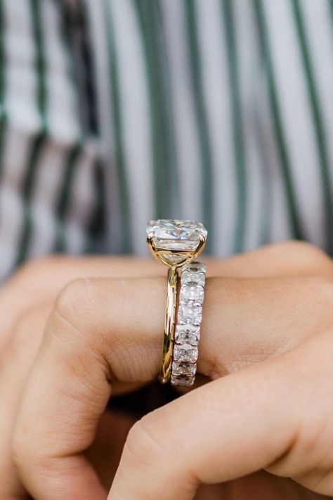 Cushion Solitaire Ring, Cushion Moissanite Engagement Ring, Cushion Cut Moissanite Engagement Ring, Moissanite Engagement Ring Cushion Cut, Cushion Cut Moissanite, Yellow Engagement Rings, Cushion Cut Diamond, Simple Engagement Rings, Dream Engagement Rings