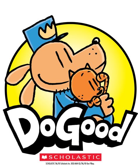 Scholastic Announces Dog Man 'Do Good' Campaign Inspired by the Global Bestselling Series by Dav Pilkey | Scholastic Media Room Dog Man Wallpaper, Dog Man Books, Dog Man Birthday Party, Dogman Birthday, Dav Pilkey Dog Man, Dog Man Book, Dav Pilkey, Rose Cookies, Balcony Bar