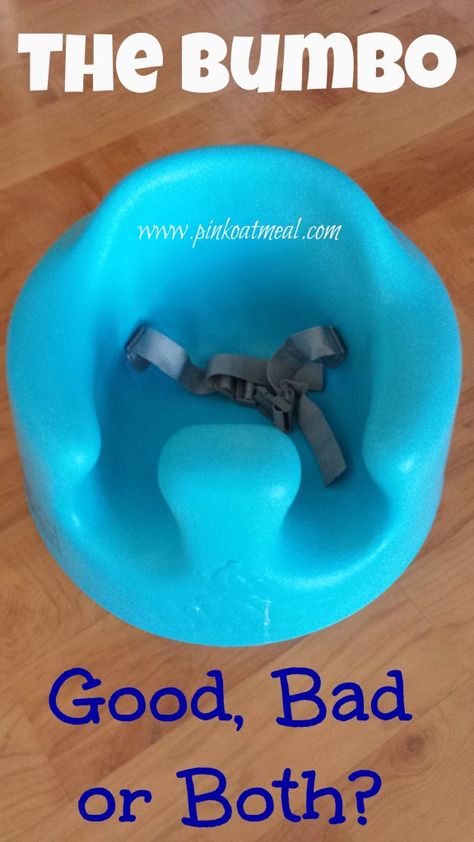 The Bumbo Seat – Good, Bad, or Both:  A mom and physical therapist gives her opinion on the Bumbo seat after having one herself. Pediatric Physical Therapy Activities, Pink Oatmeal, Bumbo Seat, Moderate Exercise, Pediatric Pt, Big Pillow, Pediatric Physical Therapy, Bumbo, In The Bathtub