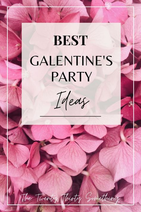 Are you planning on hosting an event for Galentine's Day this year? Look no further than this post for all your Galentine's Day needs! Read on for all sorts of fun party ideas, from decorations and invitations to themed charcuterie boards, cocktails and party games. #galentines #galentinesday #valentines #galentinesparty #hosting #decorations #valentinesfood #valentinescocktails #galentinesgames #girlsnight #friends Ladies Valentines Party, Valentines Cocktail Party, Galentines Party Punch, Galentines Party Pink, Fancy Galentines Party, Galentines Party Decor Classy, Galentines Party Drinking Games, Valentine S Day Party Ideas, Galentine's Party Activities