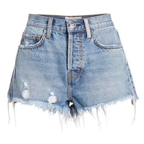 Women's Current/elliott The Ultra High Waist Cutoff Denim Shorts (3.750 UYU) ❤ liked on Polyvore featuring shorts, high rise denim shorts, ripped jean shorts, high waisted ripped shorts, denim jean shorts and high-waisted shorts High Waisted Ripped Shorts, Diy Ripped Jeans, Distressed High Waisted Shorts, Denim Shorts Style, Shorts Ripped, Destroyed Denim Shorts, Rainbow Outfit, Shorts High Waisted, Ripped Denim Shorts