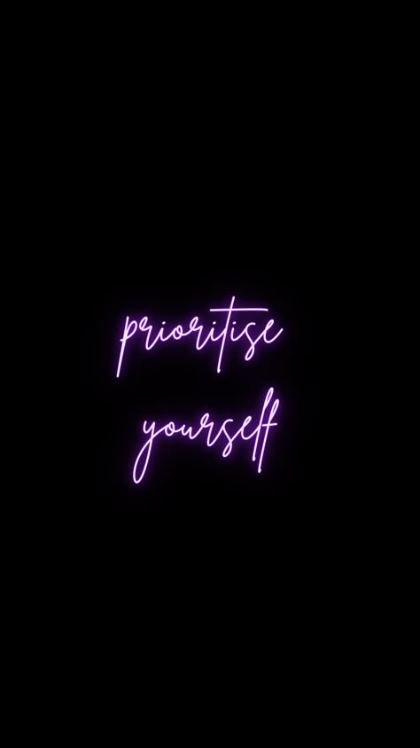 Prioritise Yourself Wallpaper, Postive Quotes Aesthetic Wallpaper, Positive Quotes Wallpaper Inspirational, Short Quotes In Black Background, Arrow Wallpaper Aesthetic, Prioritise Yourself Quotes, Purple Inspiration Quotes Wallpaper, Prioritize Yourself Quotes, Black And Purple Quotes