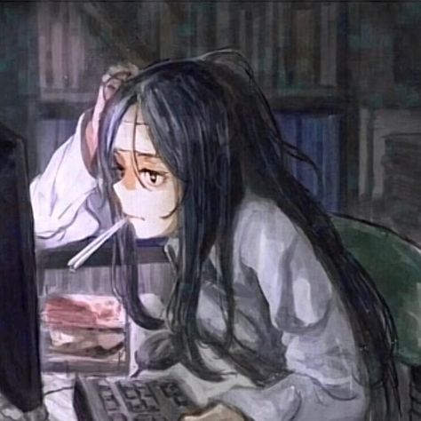 Hikikomori Anime, My Summer, Black Hair, Hair, Anime, Black, Art