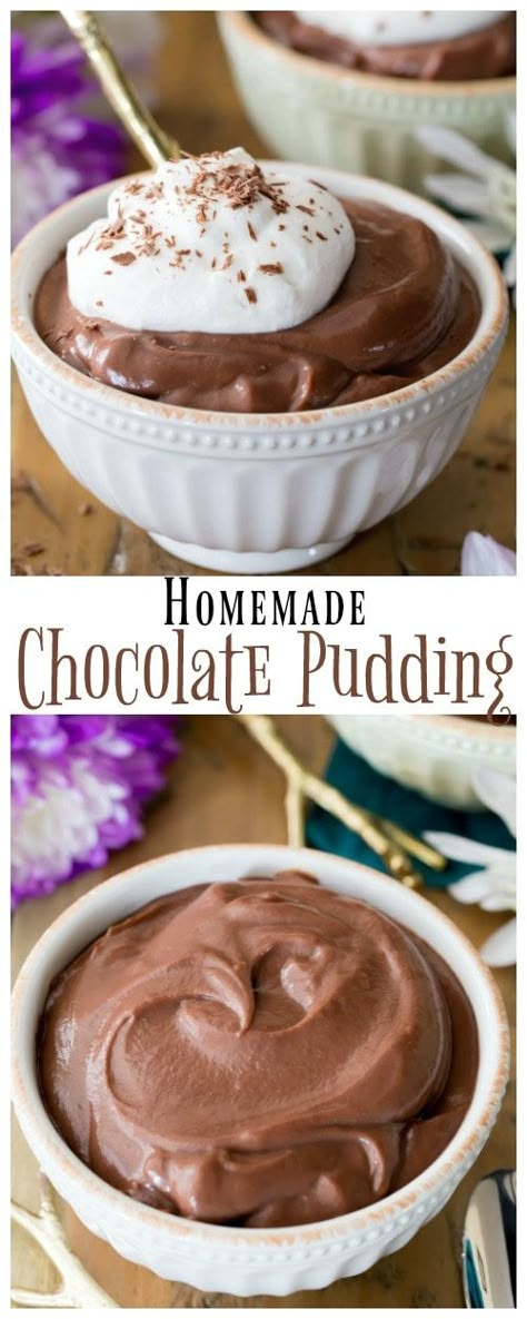 Pudding Recipes Homemade, Easy Chocolate Pudding, Sugar Spun Run, Homemade Chocolate Pudding, Chocolate Pudding Recipes, Homemade Pudding, Cake Mug, Pudding Desserts, Chocolate Pies