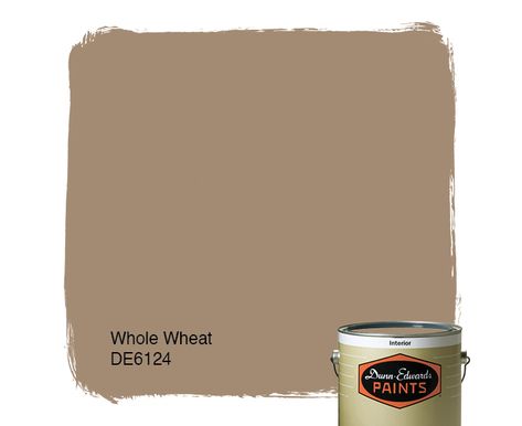 Color: Whole Wheat DE6124 Tan Paint Colors, Tan Paint, Color Melon, Historic Colours, Paint Store, Classic White Kitchen, Exercise Room, Tuscan Design, Pintura Exterior