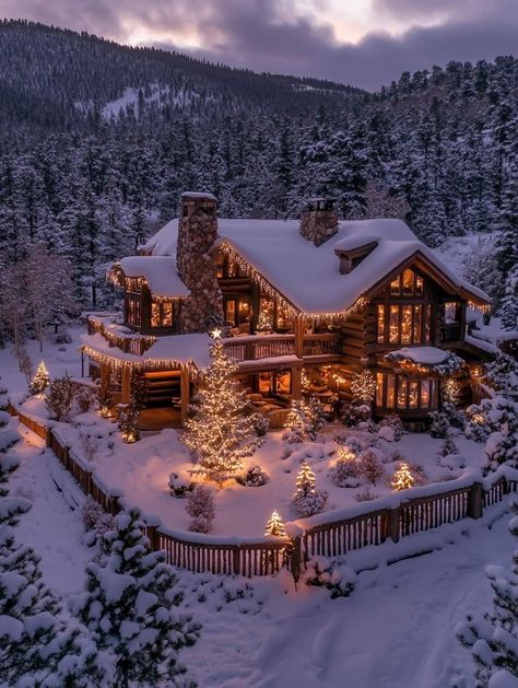 Cabin Mansion, Winter Chalet, Victorian Greenhouses, Christmas Lodge, Cabin Aesthetic, Dream Life House, Winter Cabin, Log Cabin Homes, Dream House Rooms