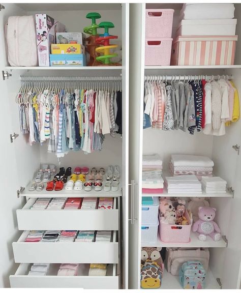 Baby Room Closet, Room Organization Bedroom, Baby Closet Organization, Baby Dresser, Baby Room Organization, Baby Storage, Baby Closet, Baby Room Furniture, Baby Room Design