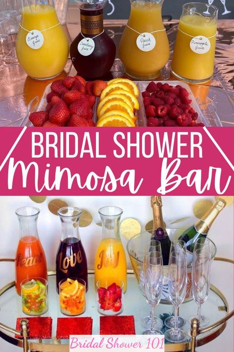 Mimosa Bar Set Up Ideas, Faux Mimosa Bar, Bridal Brunch Mimosa Bar, How To Set Up A Mimosa Bar, Mimosa Bar Ideas Bridal Party, Bridal Mimosa Bar, Mimosa Bridal Shower Ideas, Mimosa Bar Set Up, Bridal Shower Mimosa Bar Ideas