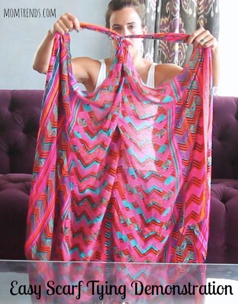 Scarf Tying Demo: Turn Your Scarf Into a Top or Vest Scarf Into A Top, Scarf Vest, Stella Dot Style, Mode Hippie, Disney Villain, Ways To Wear A Scarf, How To Wear A Scarf, Diy Scarf, Magic Mirror