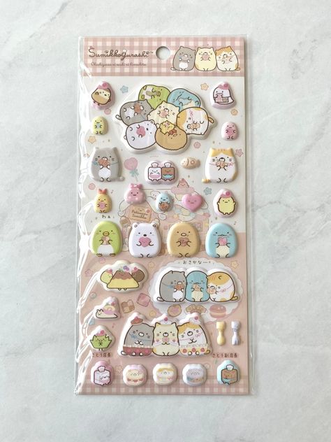 Listing is for one item shown in photograph. Puffy Stickers Aesthetic, Cute Sticker Sheets, Cute School Stationary, Seal Sticker, Puffy Stickers, Cute Stationary, Hello Kitty Iphone Wallpaper, Cute School Supplies, Best Pens