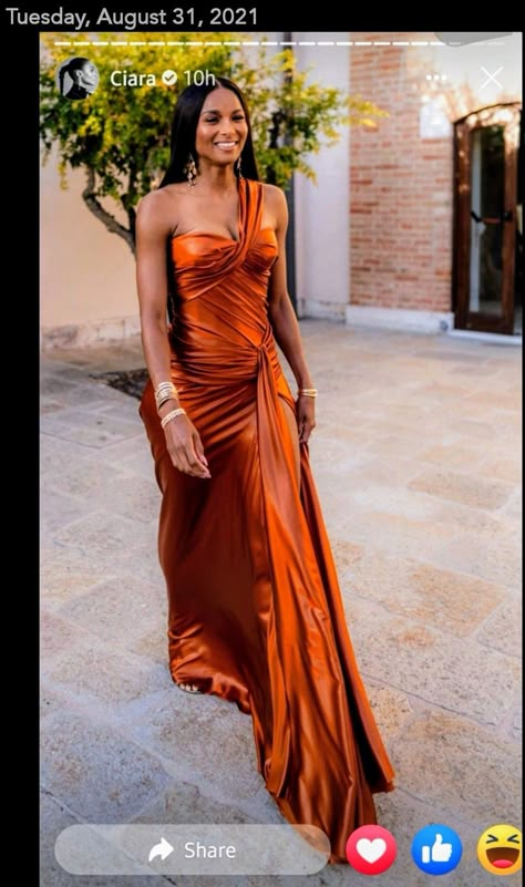 Orange Gown, Guest Attire, Grown Women, Wedding Attire Guest, Gala Dresses, Glam Dresses, Gorgeous Gowns, Guest Outfit, Looks Style