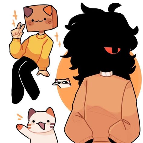 art by: dinoskullz #cuptoastfanart #crumbfanart Cuptoast Art, Crumb Fanart, Cuptoast Fanart, Crumb Cuptoast, Crumb Art, Cat Fanart, Silly Cats Pictures, Funny Doodles, Art Tutorials Drawing