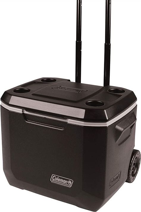 Large rolling cooler to hold all your favorite drinks and snacks. Works well in all terrains. Family favorite cooler. This post contains affiliate links. I may earn from qualifying purchases. Cooler With Wheels, Rolling Cooler, Small Cooler, Camping List, Drinks And Snacks, Travel Nursing, Can Cooler, Family Favorites, Coolers