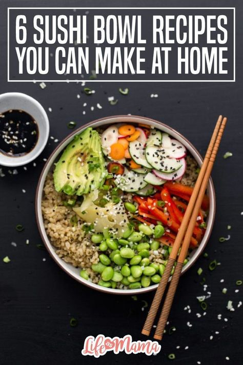 Sushi Bowl Recipes, Sushi Bowl Recipe, Make Your Own Sushi, Sushi Recipes Homemade, Dessert Sushi, Dessert Chef, Sushi Lunch, Sushi At Home, Japanese Desserts