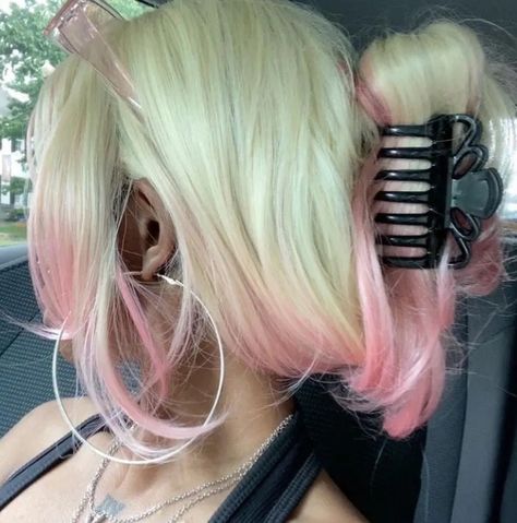 Pink And Blonde Hair, Dyed Hair Inspiration, Pretty Hair Color, Hair Stylies, Dye My Hair, Hair Dye Colors, Hair Inspiration Color, Hair Inspo Color, Dream Hair