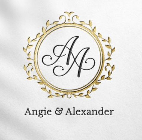 Top Wedding Logo Design Ideas You Need to Look At Aa Wedding Logo, Aa Logo Design, Sister Tats, Aa Logo, Sister Tat, Designing Art, Lehenga Red, Wedding Logo Monogram, Wedding Logo Design